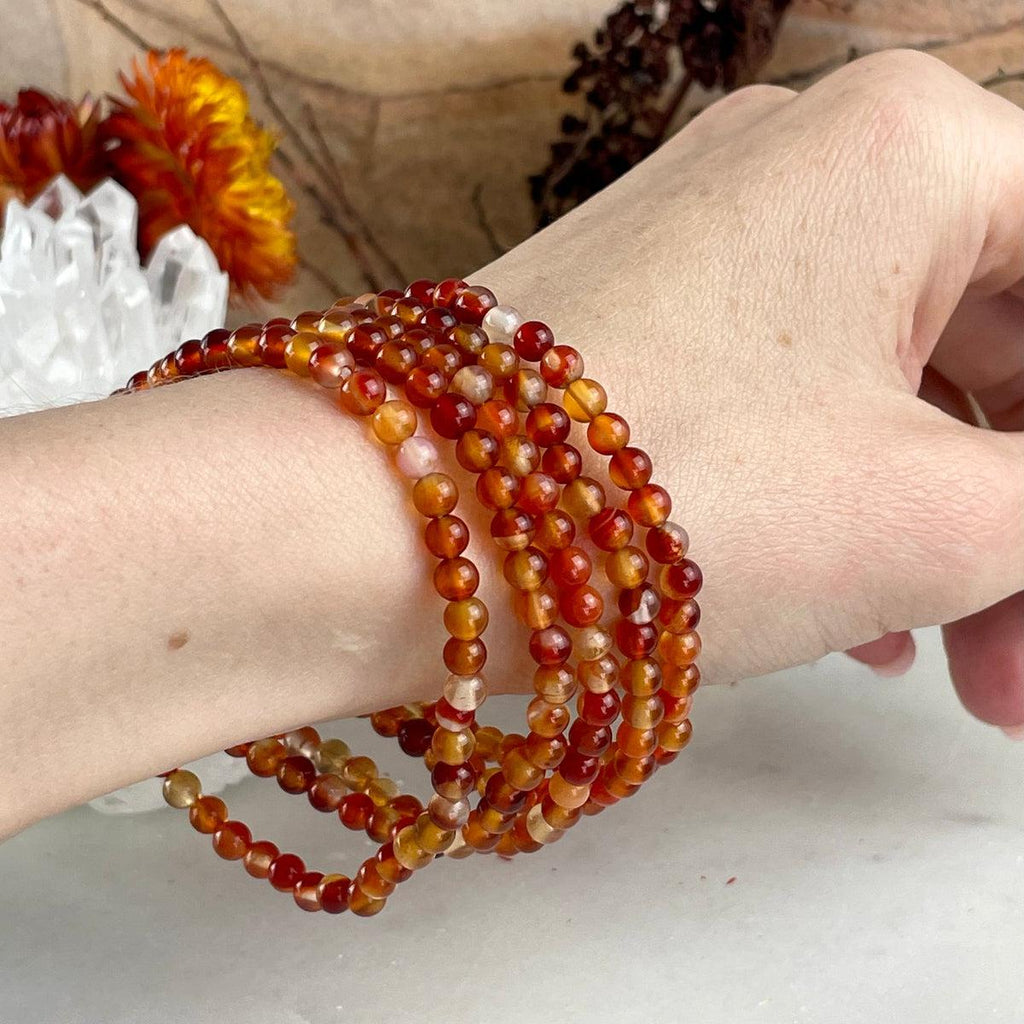 Carnelian Beaded Bracelet