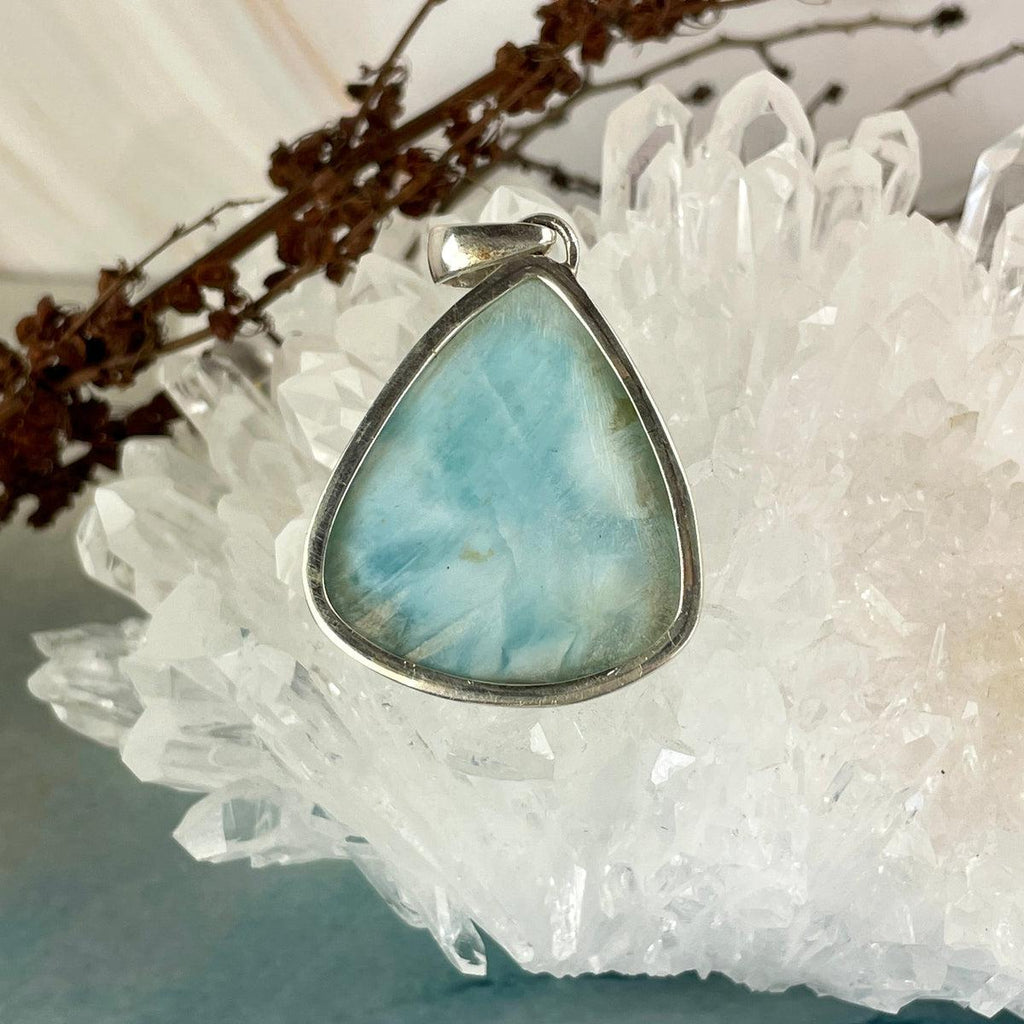 Pear Shaped Larimar Pendant