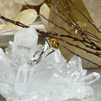 Diamond Baltic Amber Ring