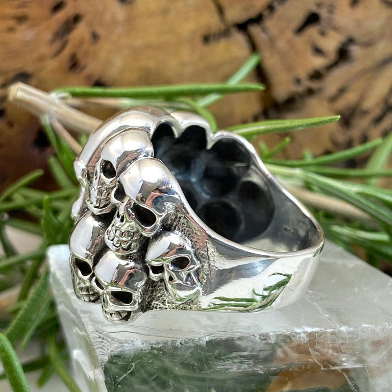 Sterling Silver Skull Ring – The Goldsmiths Gallery Limited