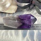 Smokey Quartz And Amethyst Point