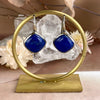 Blue Crystal Drop Earrings