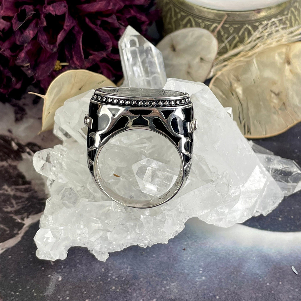 Moldavite Men's Ring