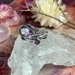 Amethyst Two Stone Ring