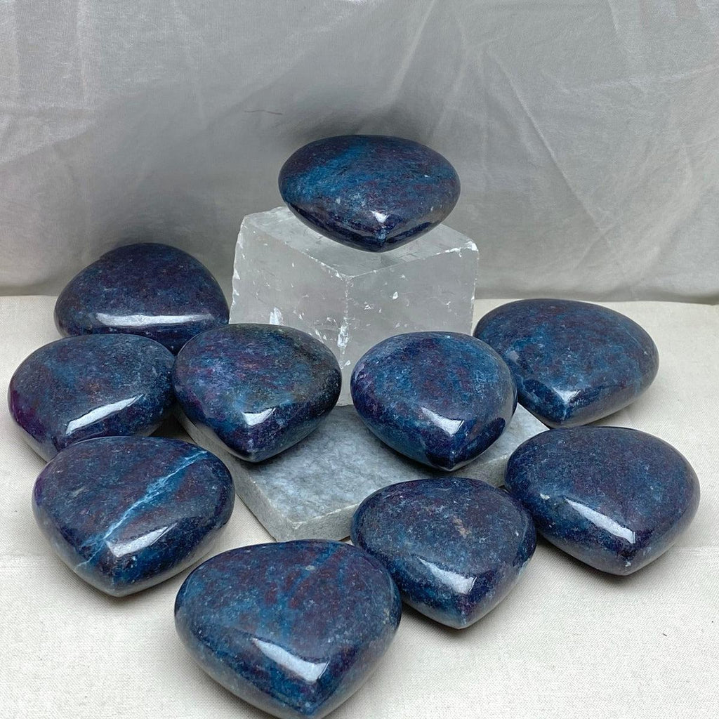 Ruby Kyanite Hearts