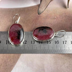 Oval Rhodonite Earrings