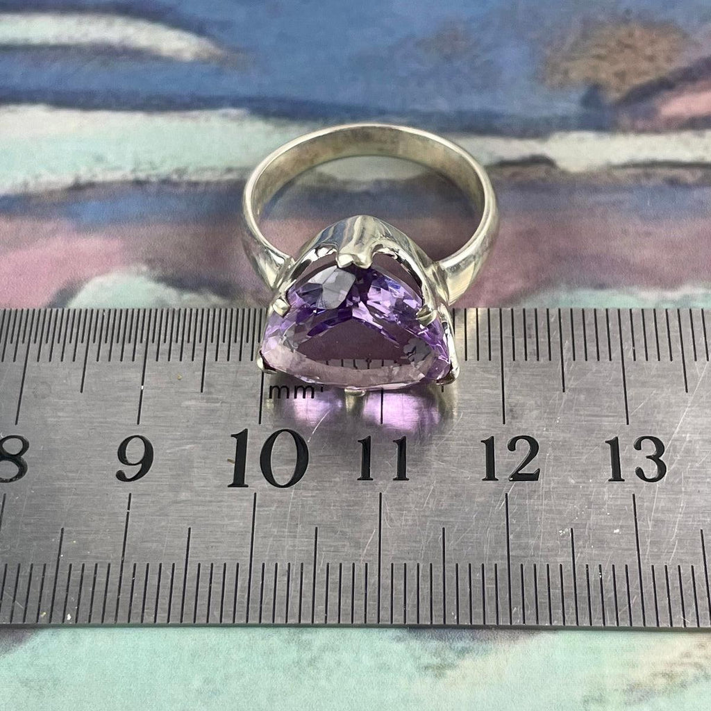 Large Women's Amethyst Ring