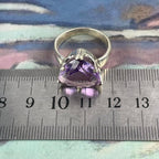 Large Women's Amethyst Ring