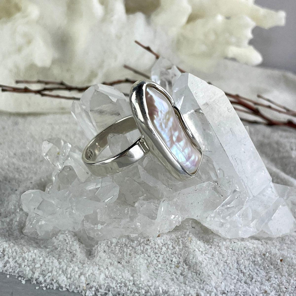 Pearl Baroque Adjustable Size Rings