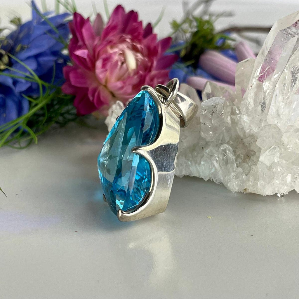 Trillion Cut Crystal Pendant