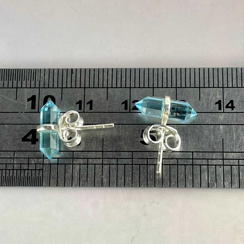 Topaz Crystal Stud Earrings