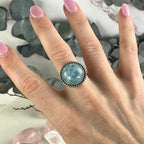 Aquamarine Sterling Silver Ring