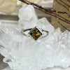 Green Baltic Amber Ring