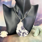 Lepidolite Large Raw Pendant