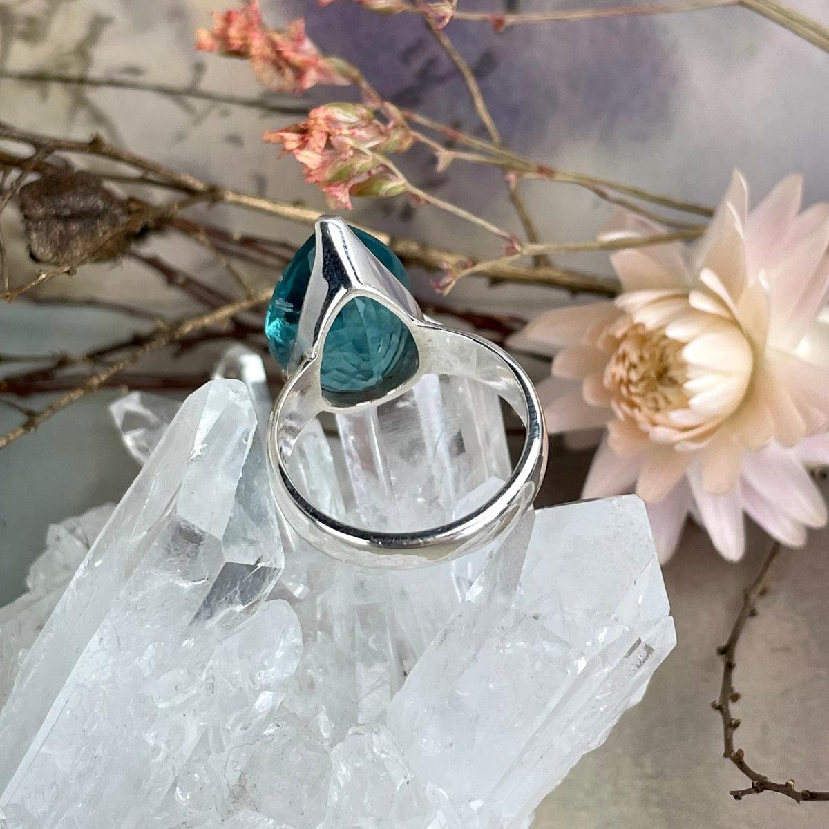 Bright Crystal Evening Ring