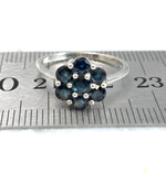 Blue Gemstone Sterling Silver Ring