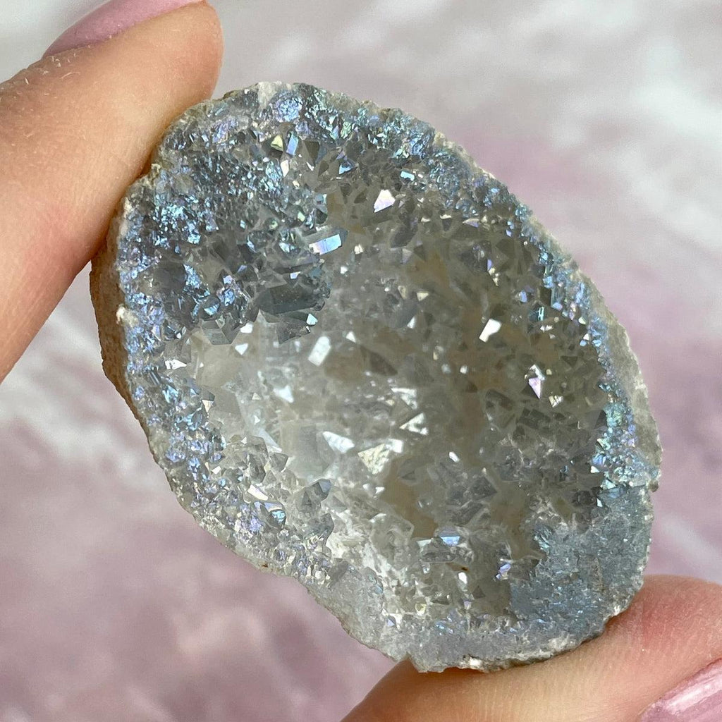 Silver Angel Aura Geodes