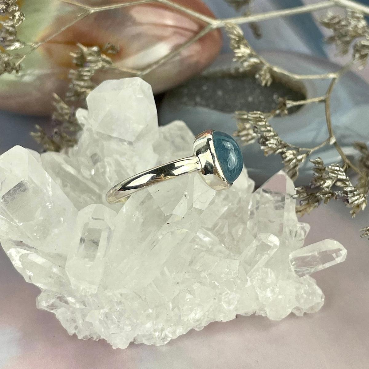 Aquamarine Oval Ring