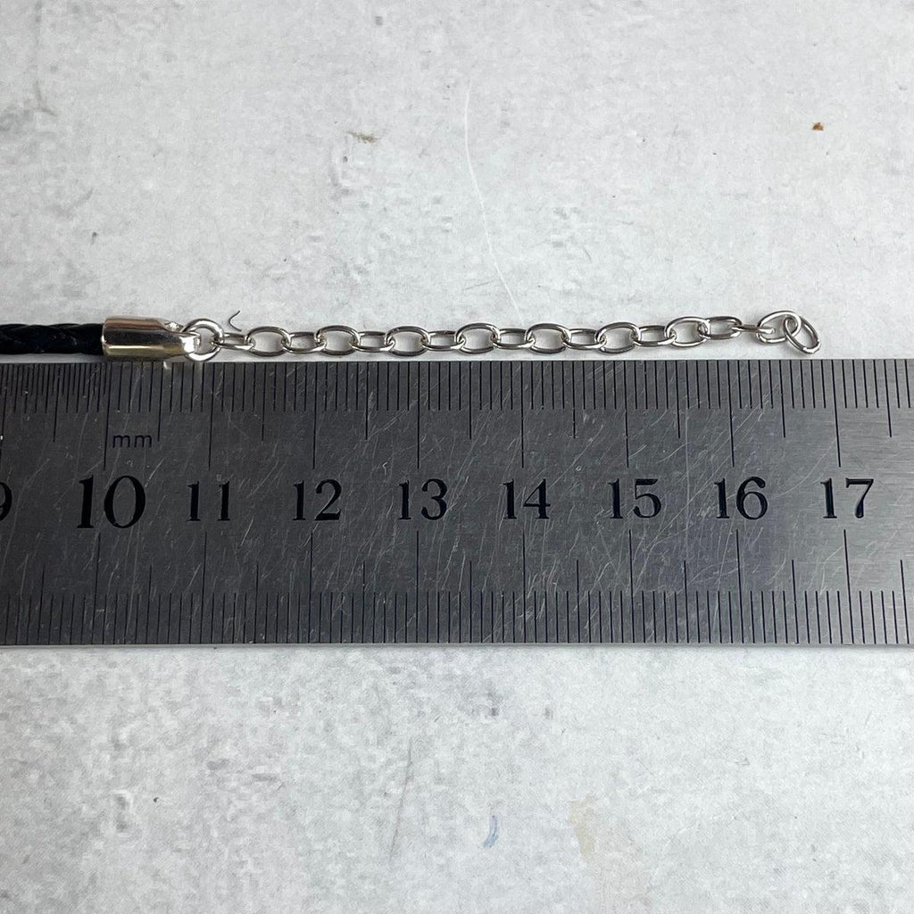 Silver And Leather Necklace