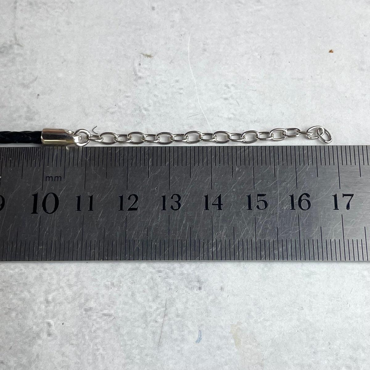 Silver And Leather Necklace