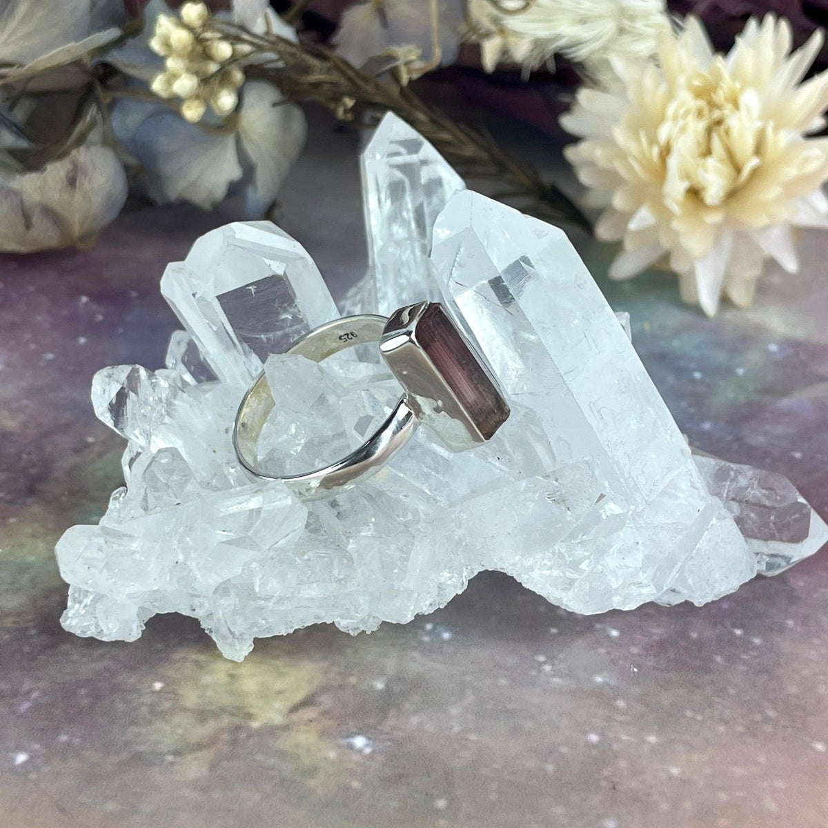 Multiple Size Crystal Ring