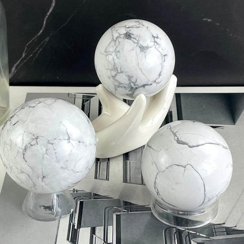 Howlite Crystal Orb