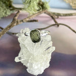 Moldavite Stone Ring