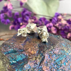 Pink Gemstone Stud Earrings