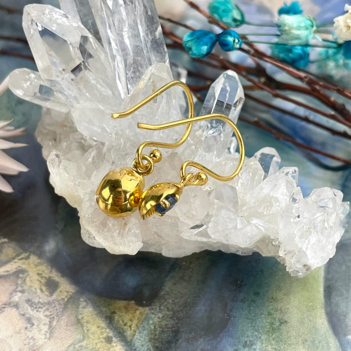 Delicate Gemstone Earrings