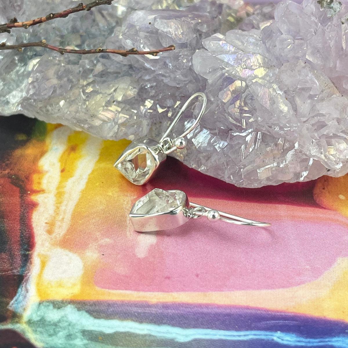 Herkimer Diamond Dangly Earrings