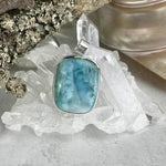 Rectangle Larimar Pendant