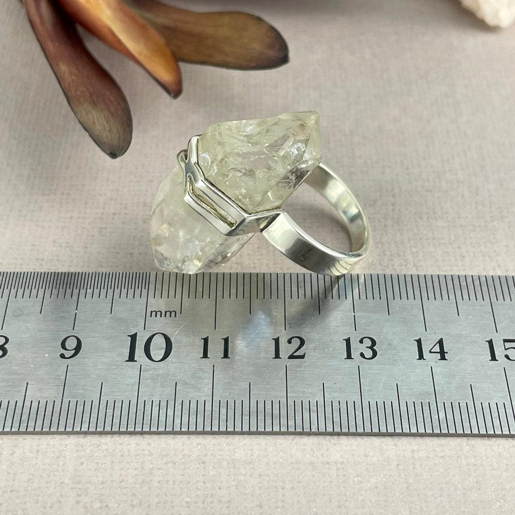 High Vibration Crystal Ring