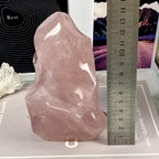 Rose Quartz Crystal Flames 12cm - 19cm
