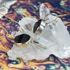 Oval Black Tourmaline Earrings