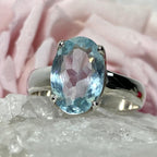 Aquamarine Classic Oval Ring