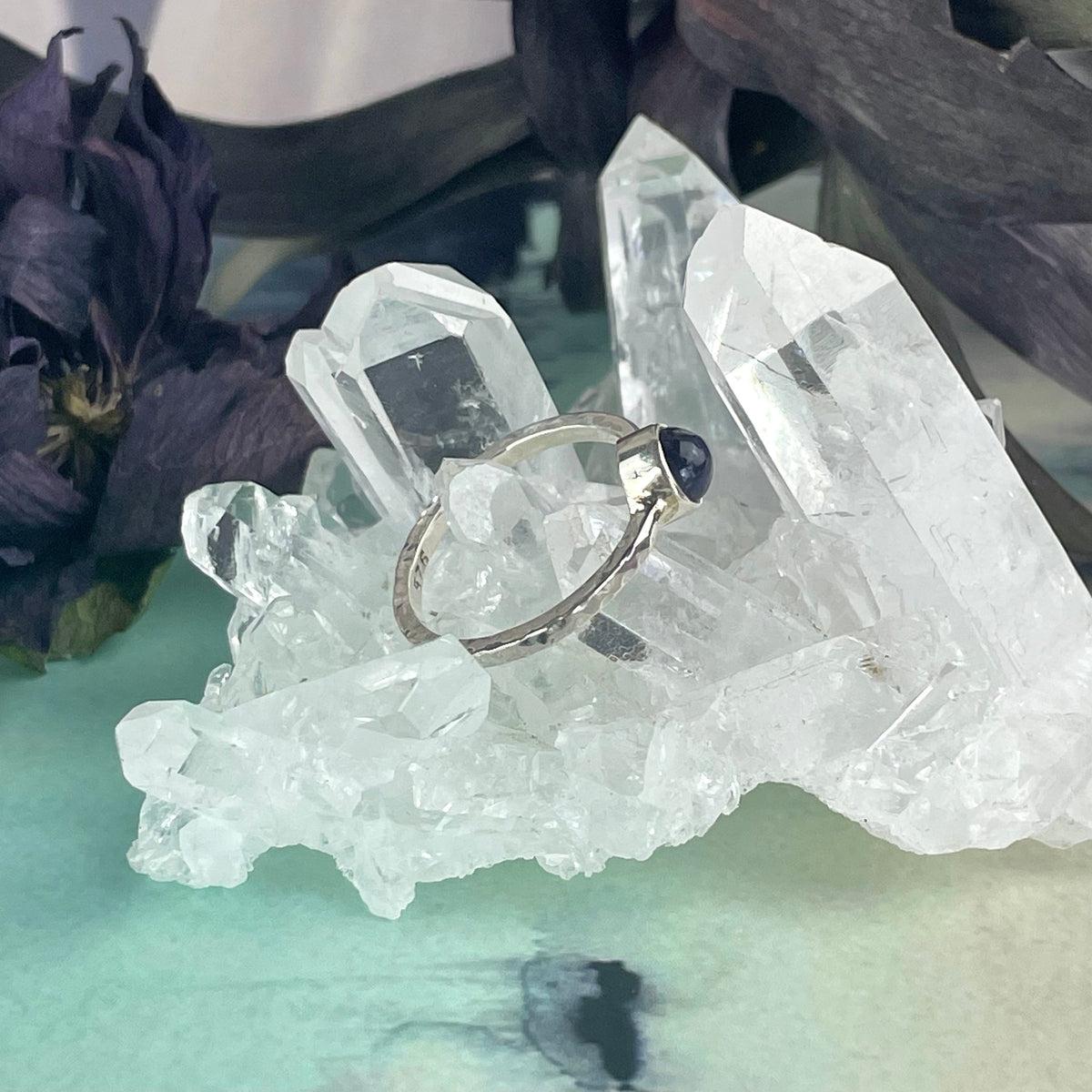 Crystal In Battered Metal Band