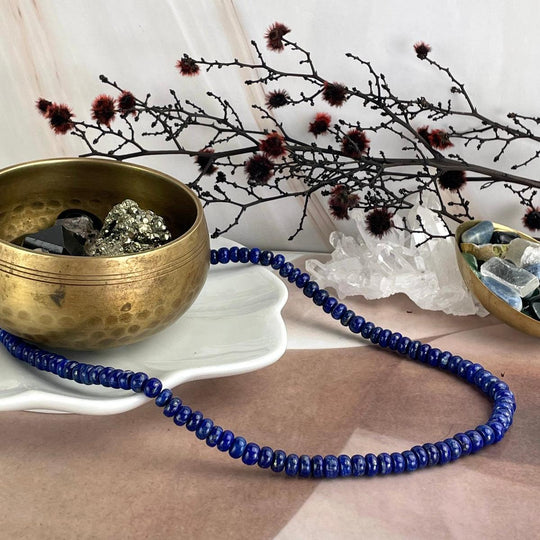 Lapis Lazuli 3mm Bead Necklace