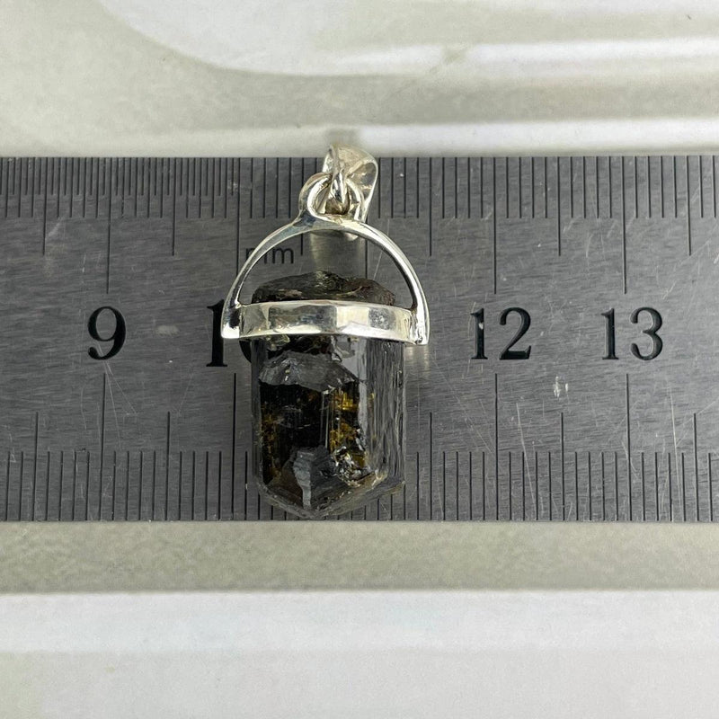 Raw Crystal In Silver Pendant