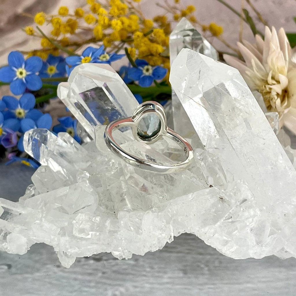 Blue Topaz Oval Cut Ring