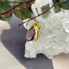 Purple Gemstone Gold Pendant