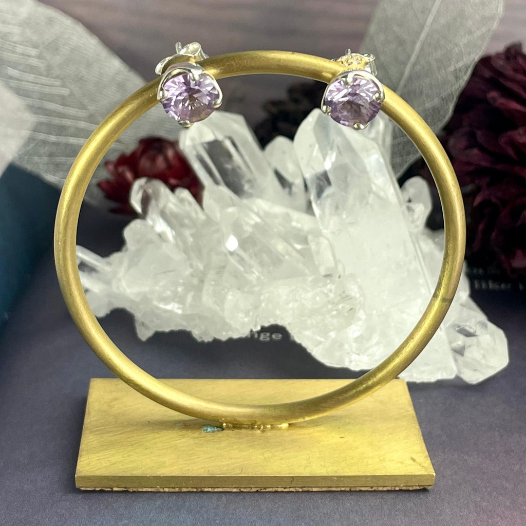 Soft Purple Stud Earrings