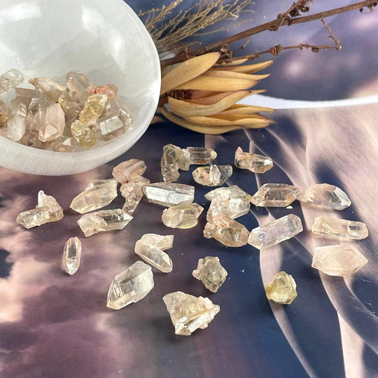 Ethically Sourced Natural Golden Rutile Quartz Points