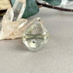 Tibetan Quartz Raw Double Terminated Point Ring