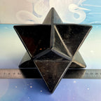Shungite Merkaba Crystal Carving