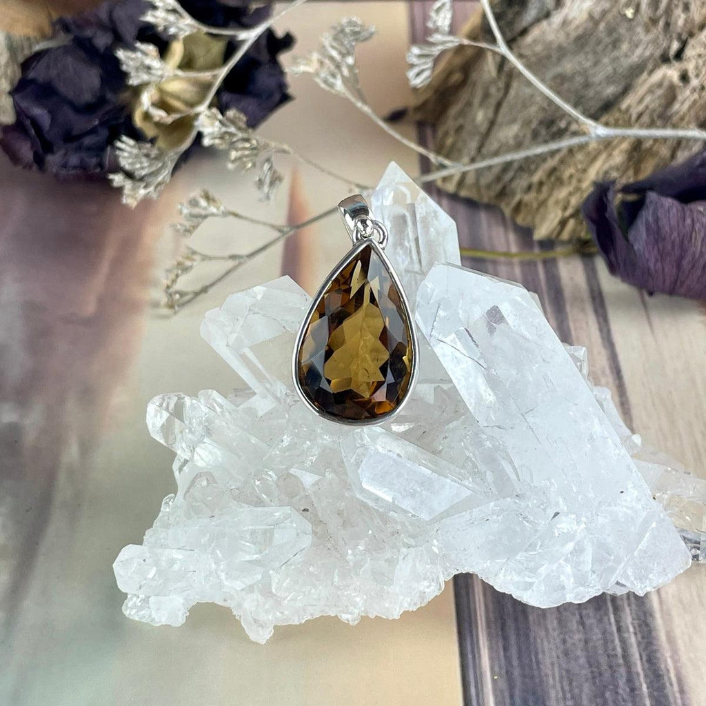 Dark Yellow Crystal Pendant