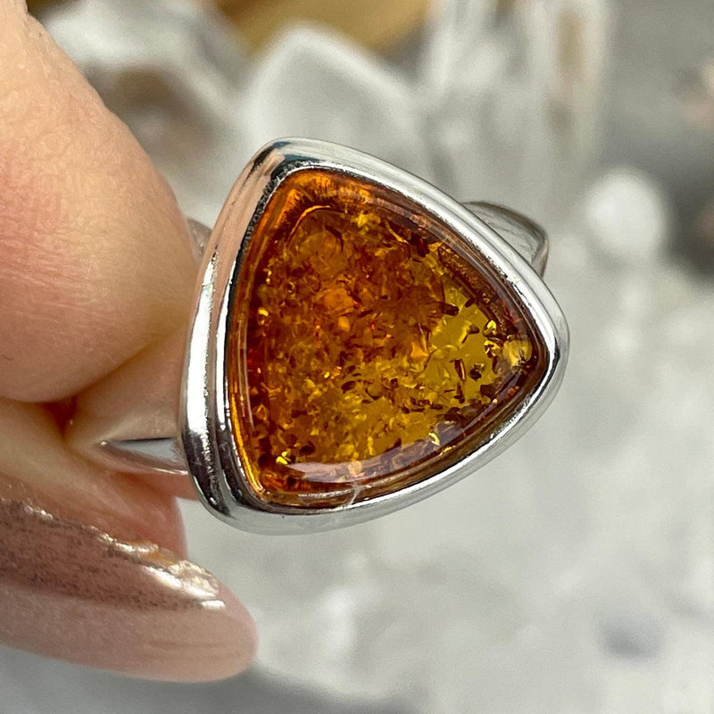 Golden Amber Ring