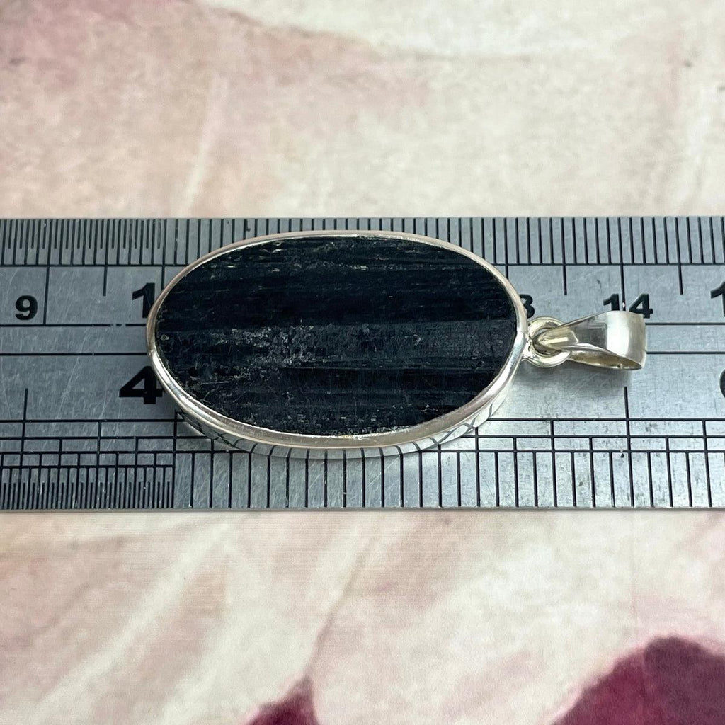Sterling Silver Black Crystal