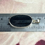 Sterling Silver Black Crystal
