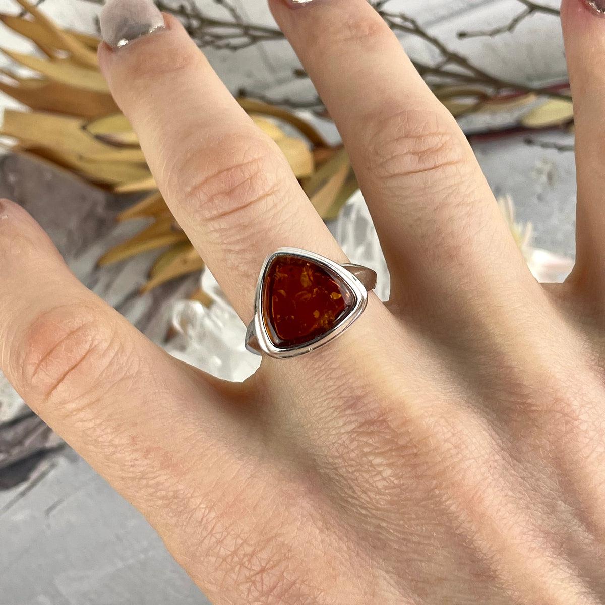 Unisex Amber Ring