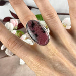 Rhodonite Ring For Large Finger